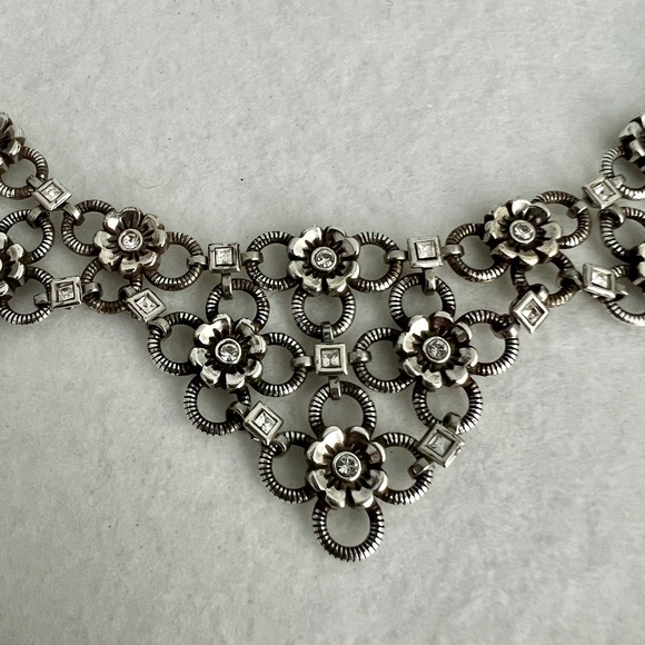 Brighton Jewelry - Brighton Joan of Arc Flower Collar Bib Necklace